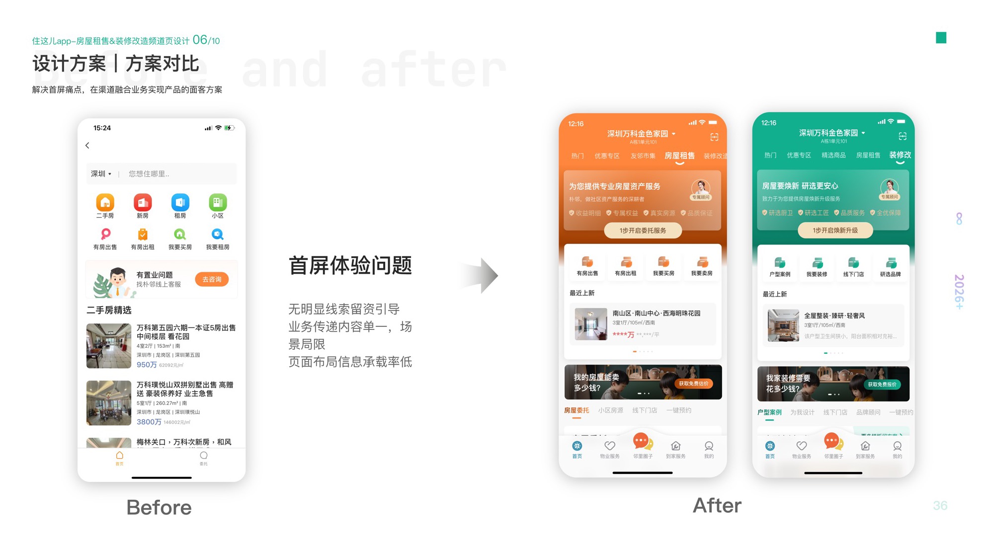 住这儿 APP 频道页设计 · 第 1 屏